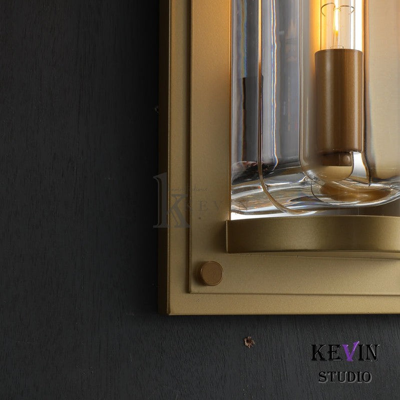 Mennis Modern Glass Grand Round Wall Sconce 20'' H Outdoor Wall Light Fixtures Kevin Studio Inc