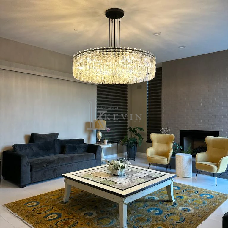 Momela Modern Round Crystal Chandelier 36", 48", 60" chandelier Kevin Studio Inc
