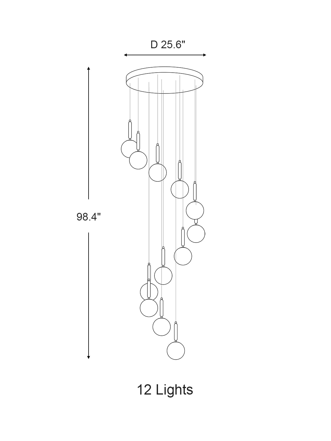 Extra Large Nordic Minimalist Long Pendant Light for Spiral Staircase/High-ceiling Room Chandeliers Kevinstudiolives