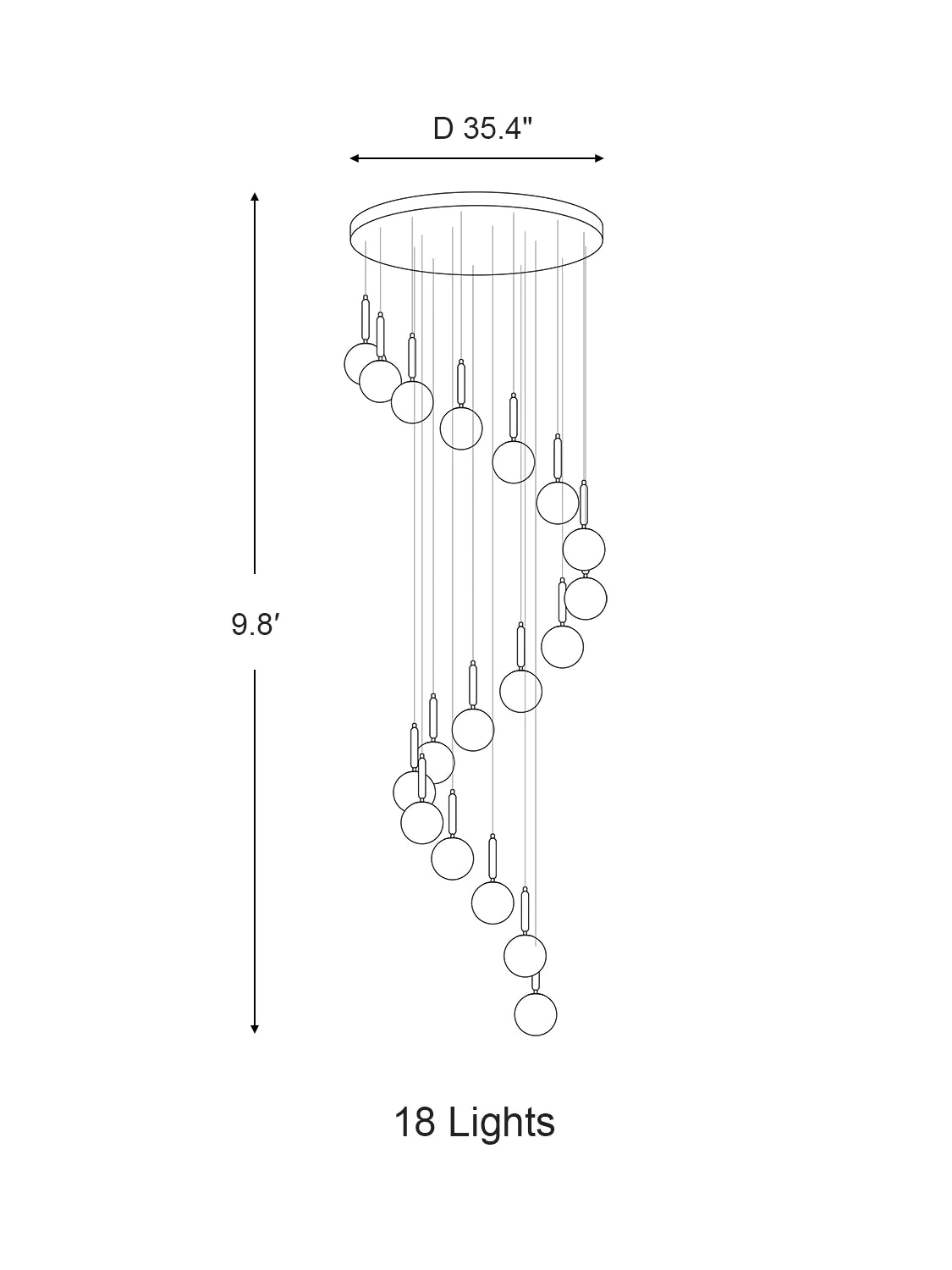 Extra Large Nordic Minimalist Long Pendant Light for Spiral Staircase/High-ceiling Room Chandeliers Kevinstudiolives