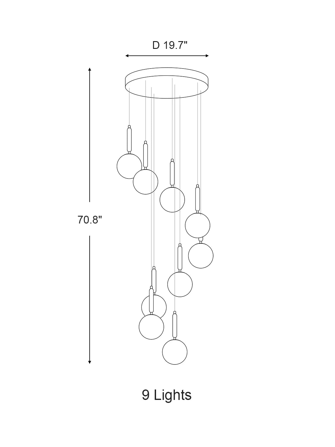 Extra Large Nordic Minimalist Long Pendant Light for Spiral Staircase/High-ceiling Room Chandeliers Kevinstudiolives