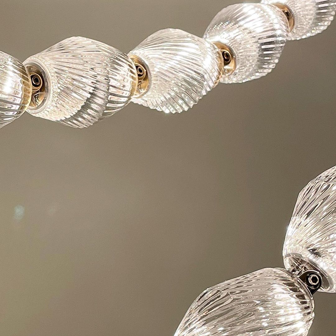 Luxury Crystal Beaded Long Chandelier for High Ceiling Chandeliers Kevinstudiolives