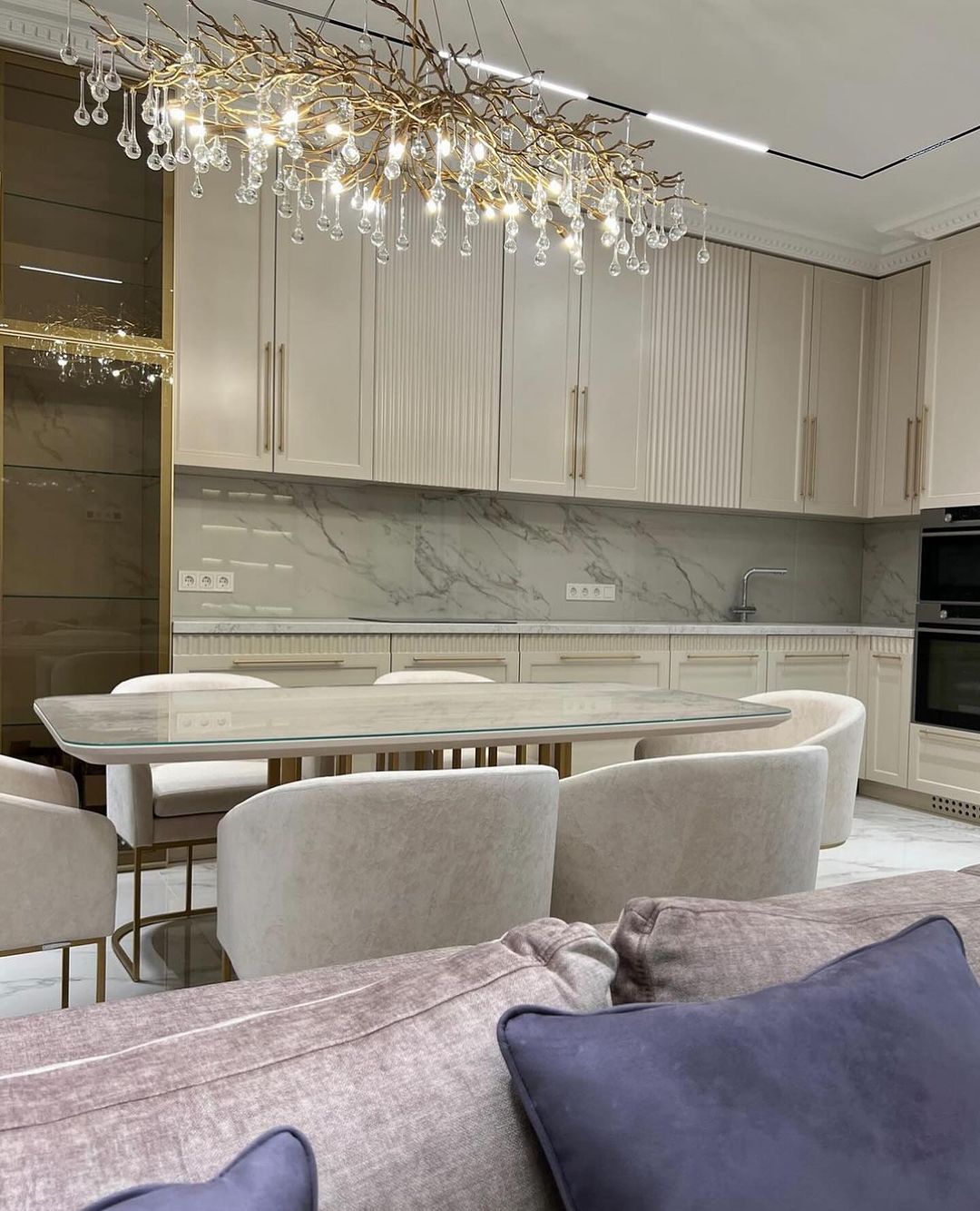 Stunning Tree Branch Crystal Chandelier With Clear Teardrop-shaped Glass Living/Dining Room Ceiling Lamp/Light Chandeliers Kevinstudiolives