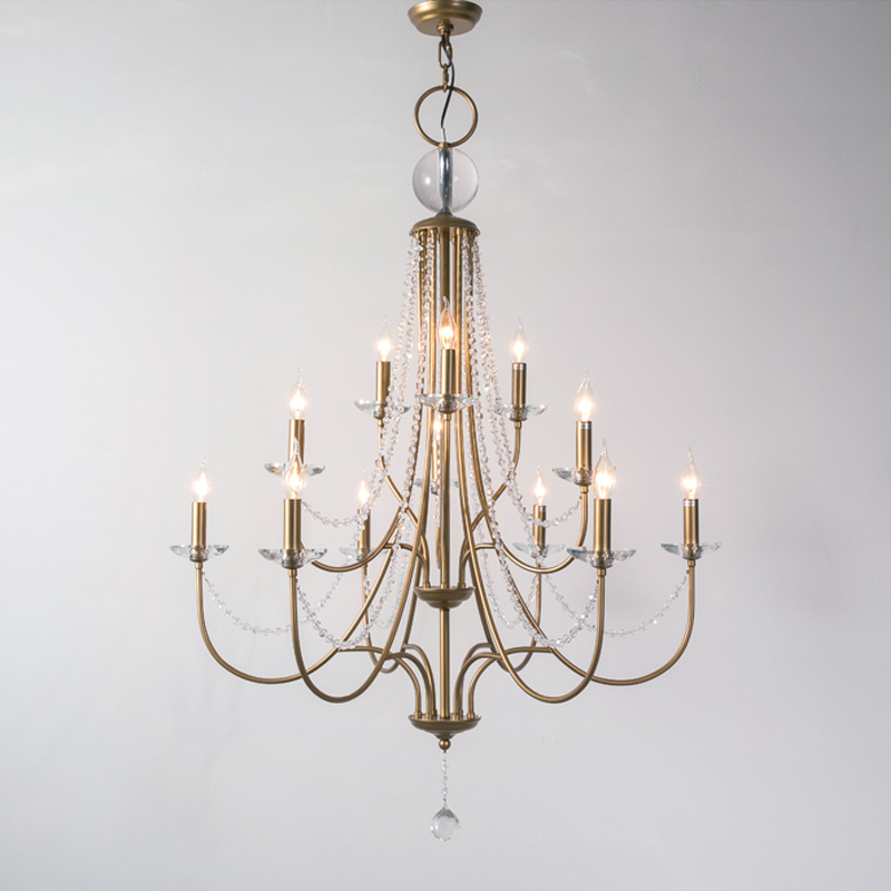 Maelis Classic French Candle Stair Chandelier chandeliers for dining room,chandeliers for stairways,chandeliers for foyer,chandeliers for bedrooms,chandeliers for kitchen,chandeliers for living room Kevin Studio Inc 36.2"