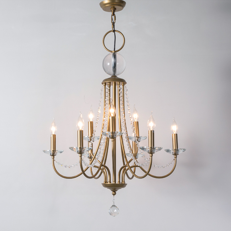 Maelis Classic French Candle Stair Chandelier chandeliers for dining room,chandeliers for stairways,chandeliers for foyer,chandeliers for bedrooms,chandeliers for kitchen,chandeliers for living room Kevin Studio Inc 28.35"