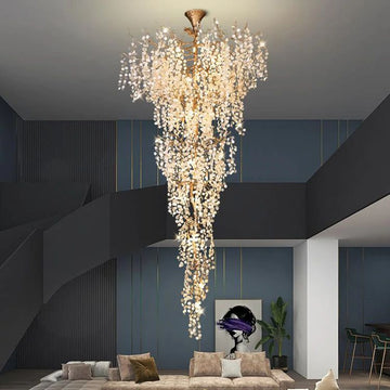 Kevin Spring 2 Story Foyer Brass Branch Chandelier Chandelier Kevinstudiolives