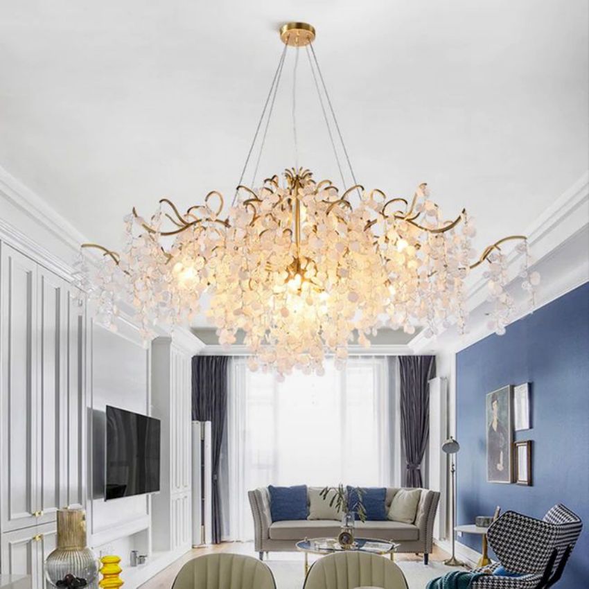 Kevin Spring Oval Branch Brass Chandelier Chandelier Kevinstudiolives 39" L