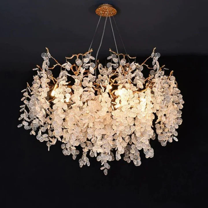 Kevin Luxury Spring Round Branch Chandelier Kevinstudiolives Clear