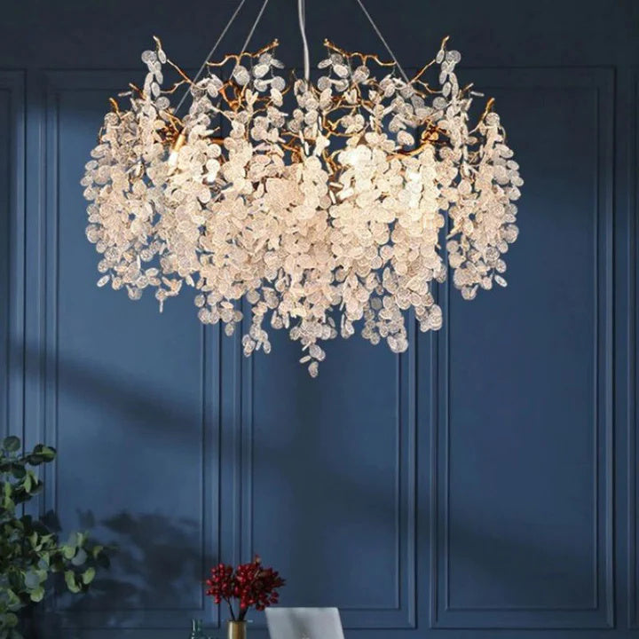 Kevin Luxury Spring Round Branch Chandelier Kevinstudiolives Milk White