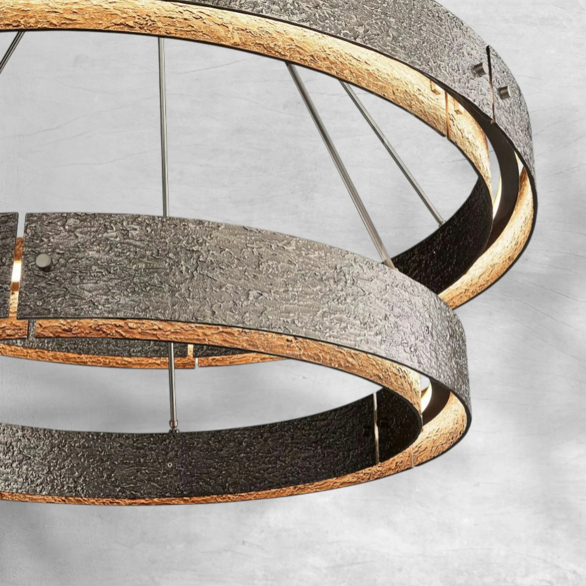 Veuvery Two-Tier Round Chandelier D 60"