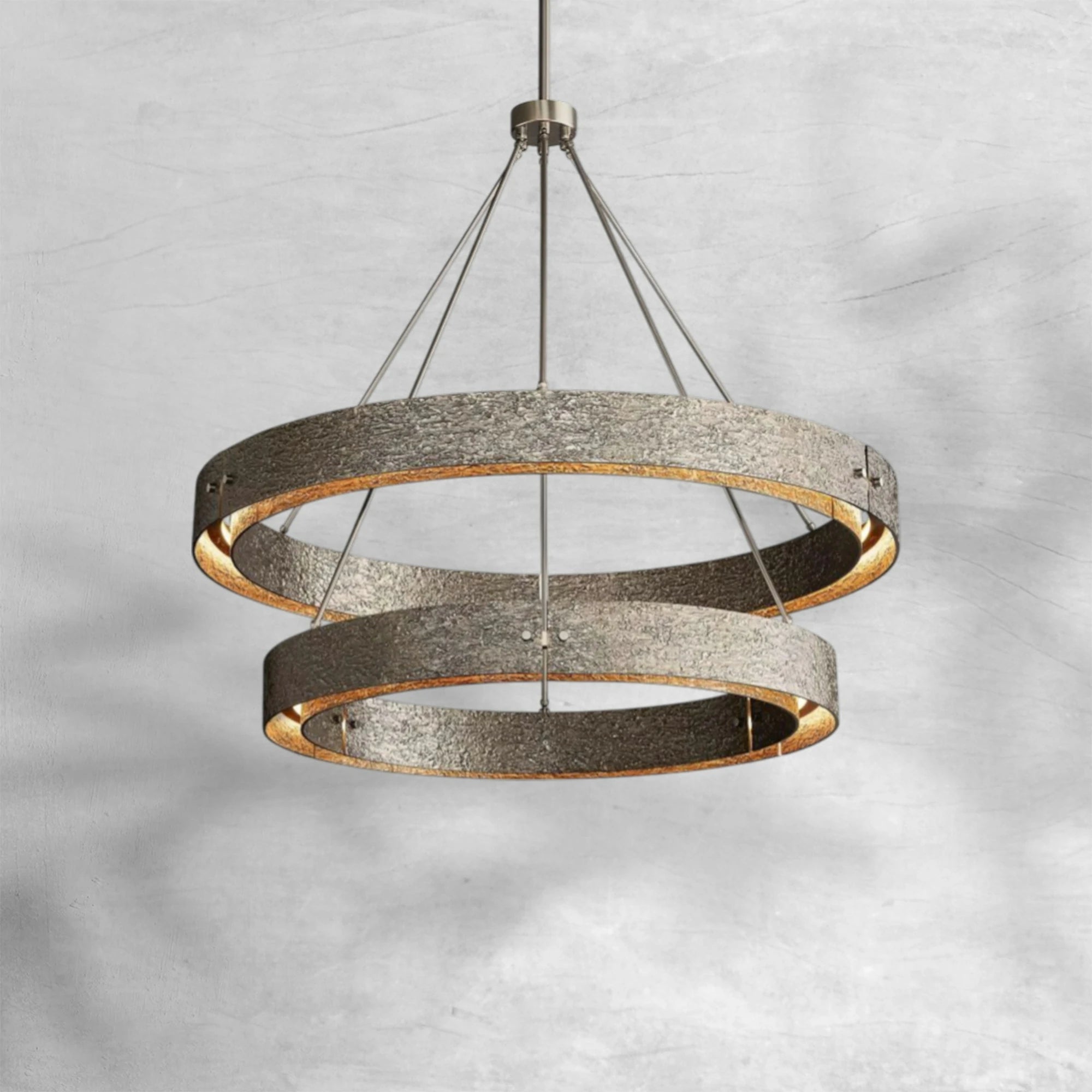Veuvery Two-Tier Round Chandelier D 60"