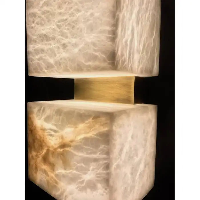 Alabaster Cubes Wall Sconce Kevin Studio