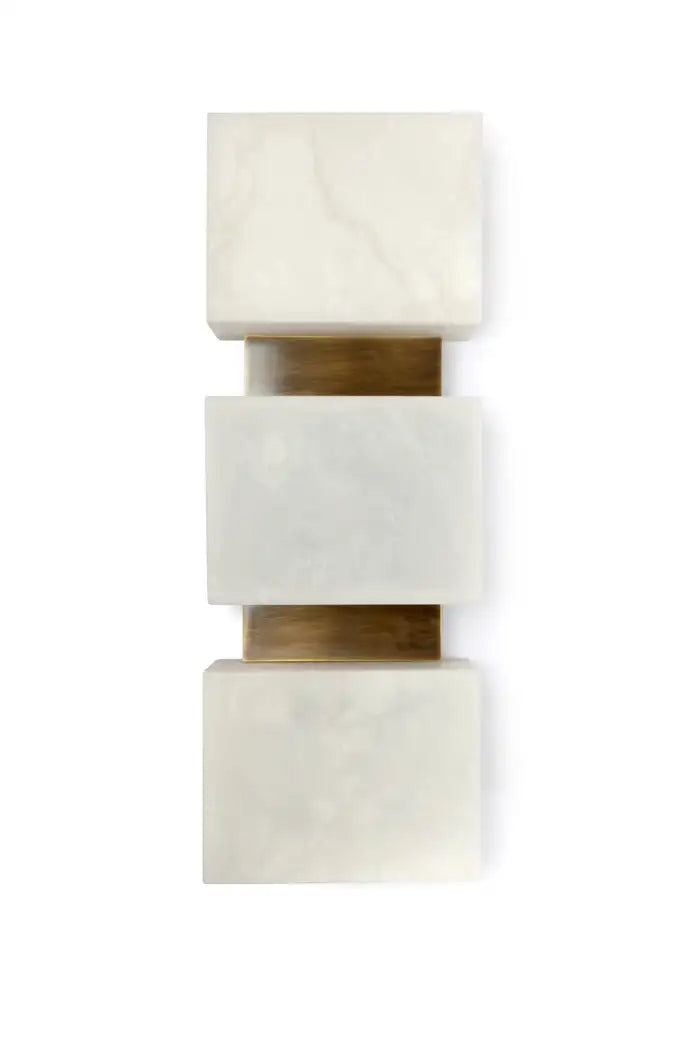 Alabaster Cubes Wall Sconce Kevin Studio