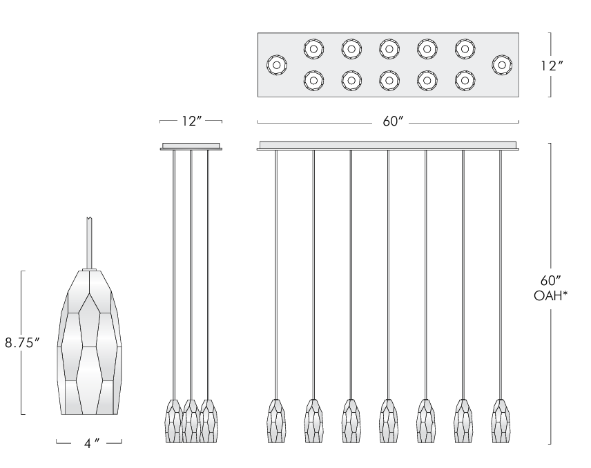 Chrissi Linear Modern Chandelier chandelier for bedroom,chandelier for dining room,chandelier for stairways,chandelier for foyer,chandelier for bathrooms,chandelier for living room Kevin Studio