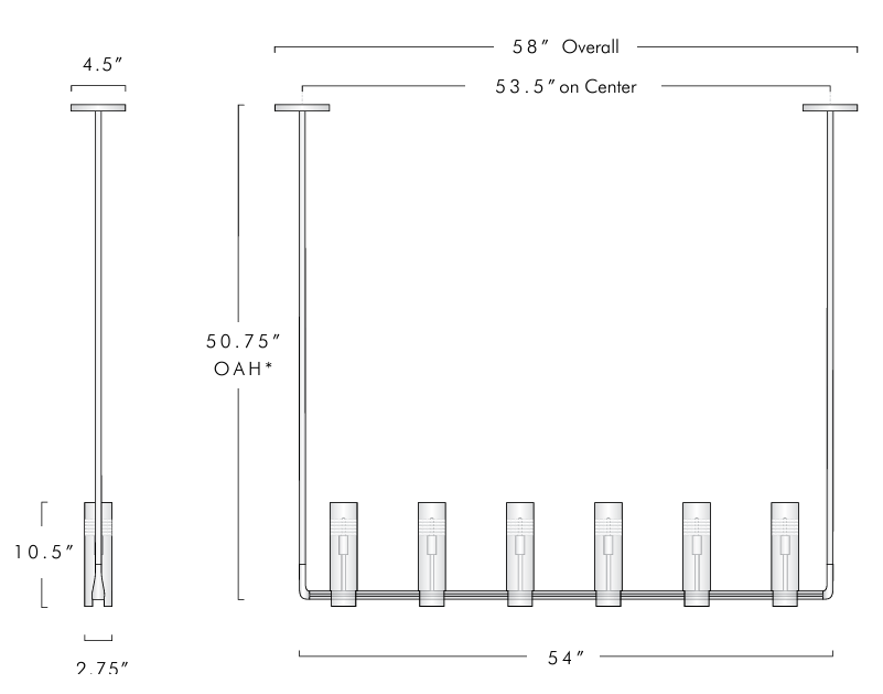 Chami Linear Dining Room Chandelier chandelier for bedroom,chandelier for dining room,chandelier for stairways,chandelier for foyer,chandelier for bathrooms,chandelier for living room Kevin Studio