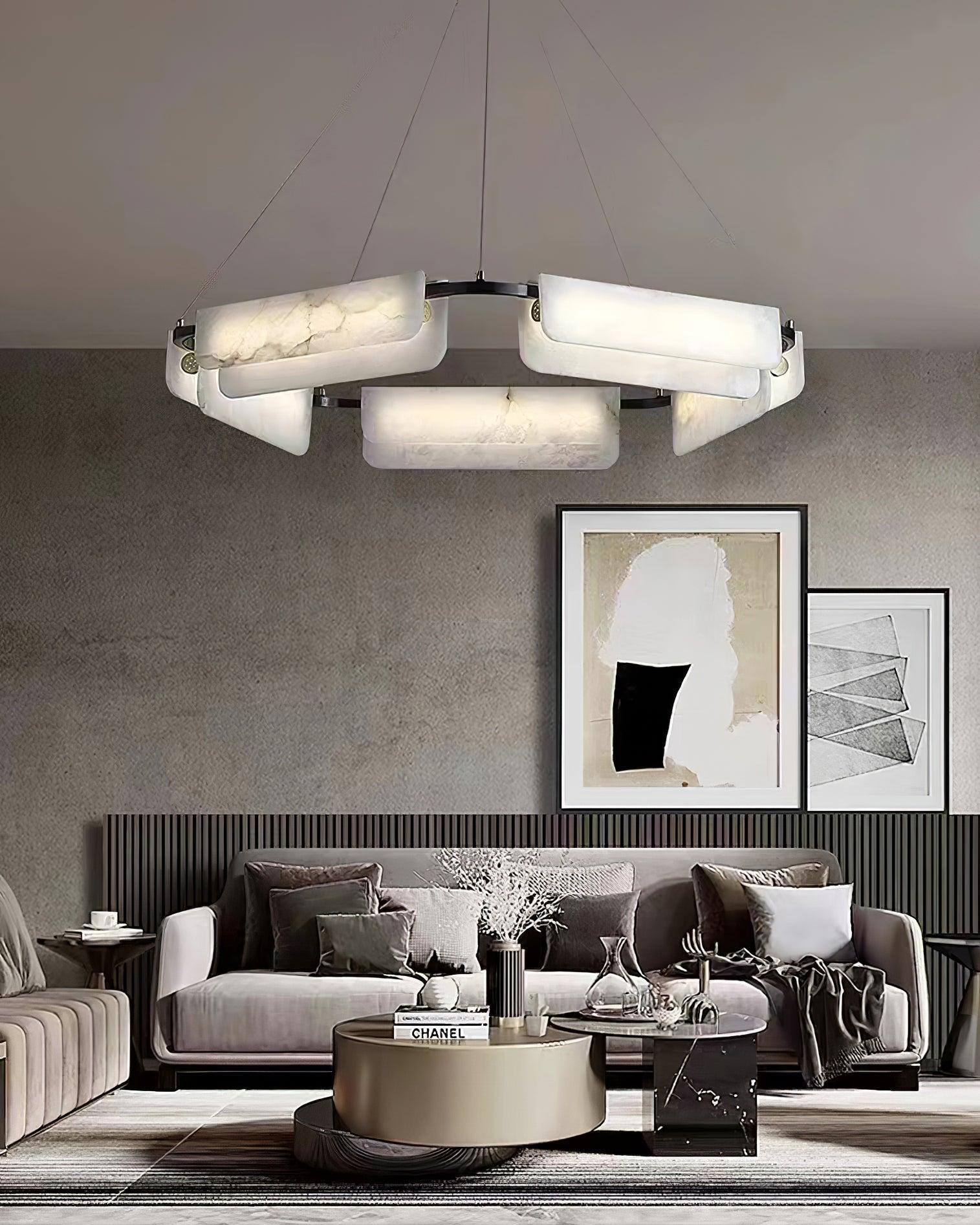 Delia Alabaster Chandelier 23.6''31.5''