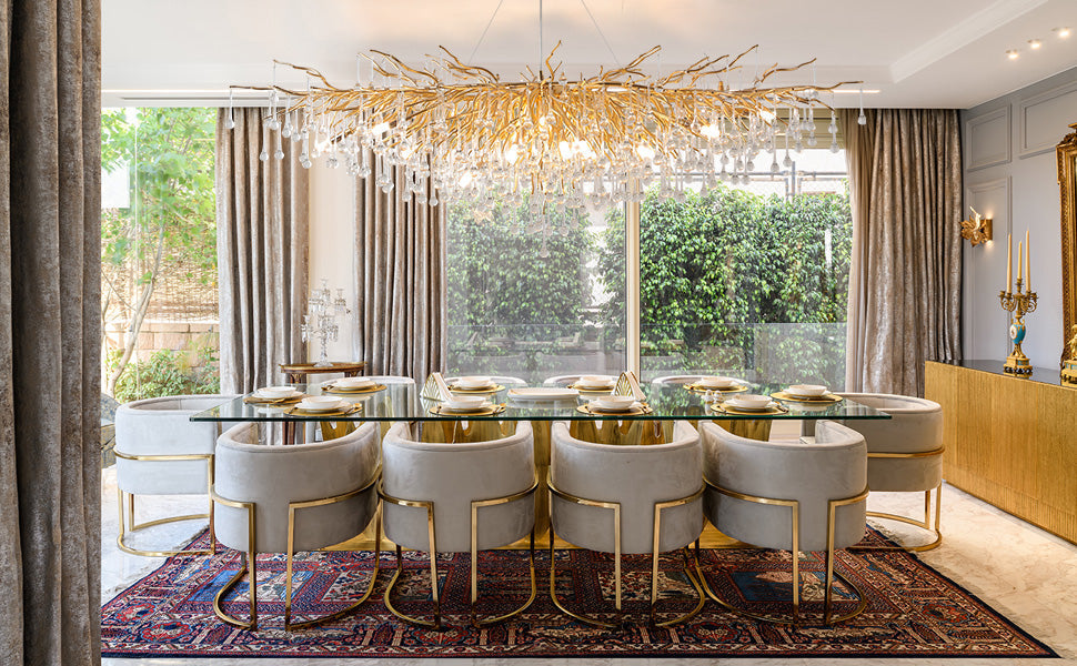 Stunning Tree Branch Crystal Chandelier With Clear Teardrop-shaped Glass Living/Dining Room Ceiling Lamp/Light Chandeliers Kevinstudiolives