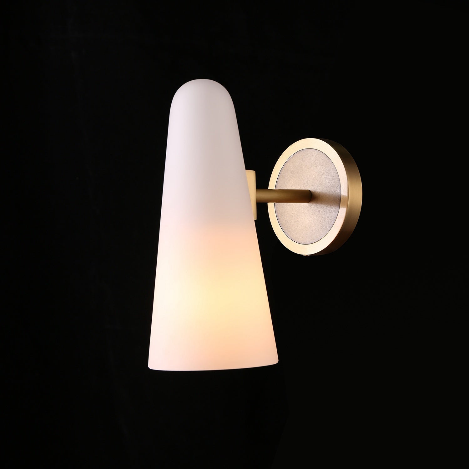 Lydia White Ceram Shade Wall Sconce Herman Lighting