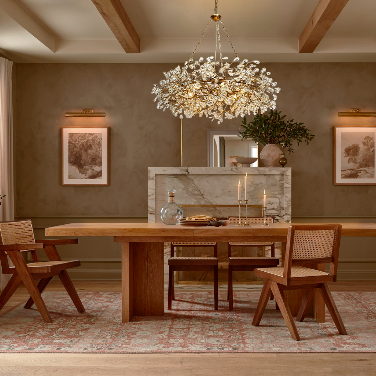 Fiore Crown Chandelier 39"48"60"