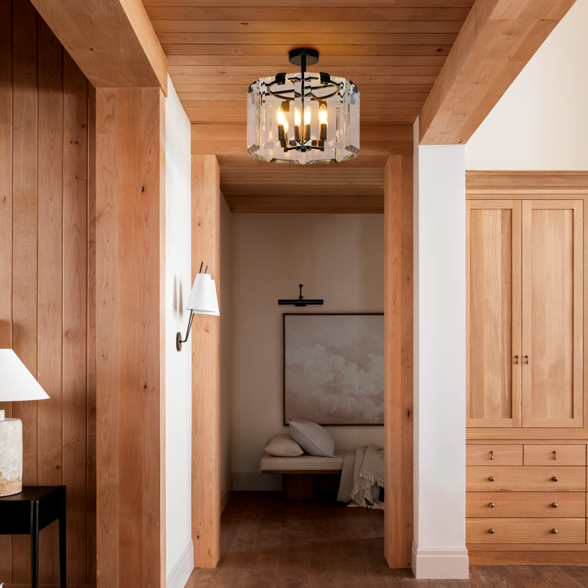 Amaya 4-Light Flushmount Lighting Kevin Studio Inc