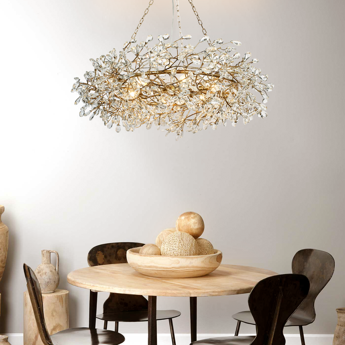 Fiore Crown Chandelier 39"48"60"