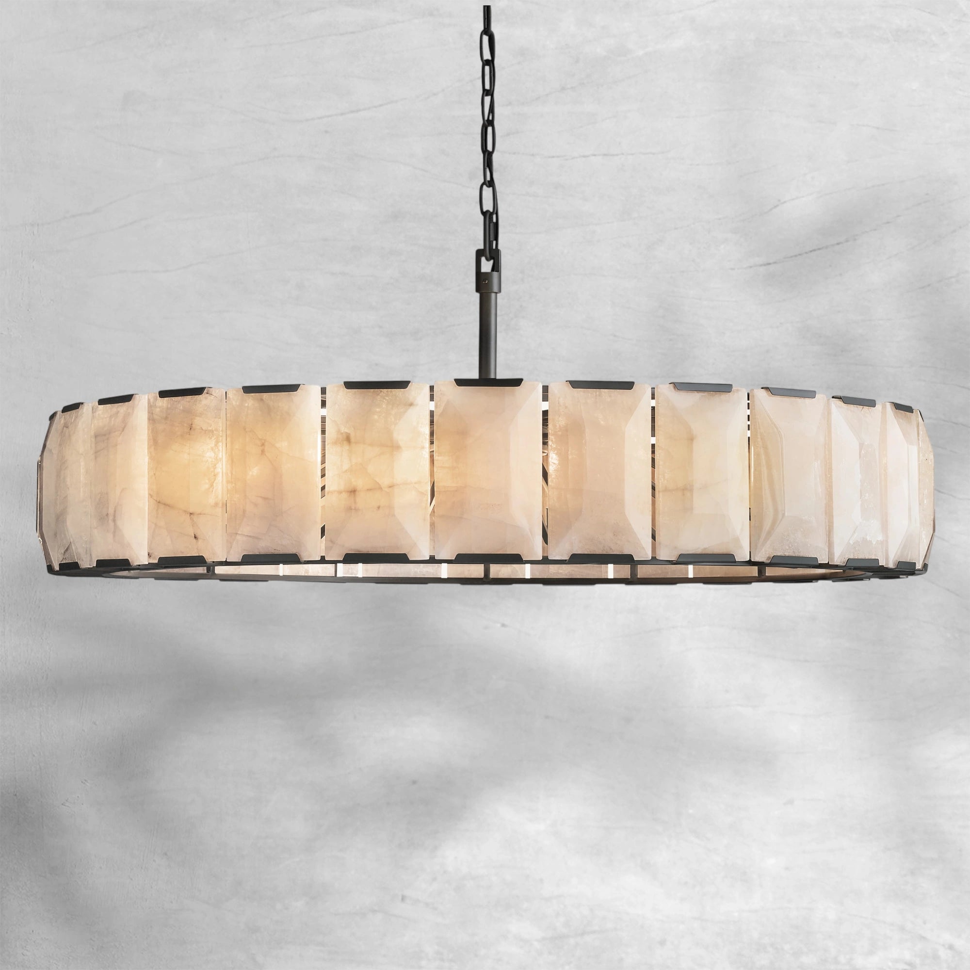 Harlew Calcite Round Chandelier 19"/31"/43"/60"