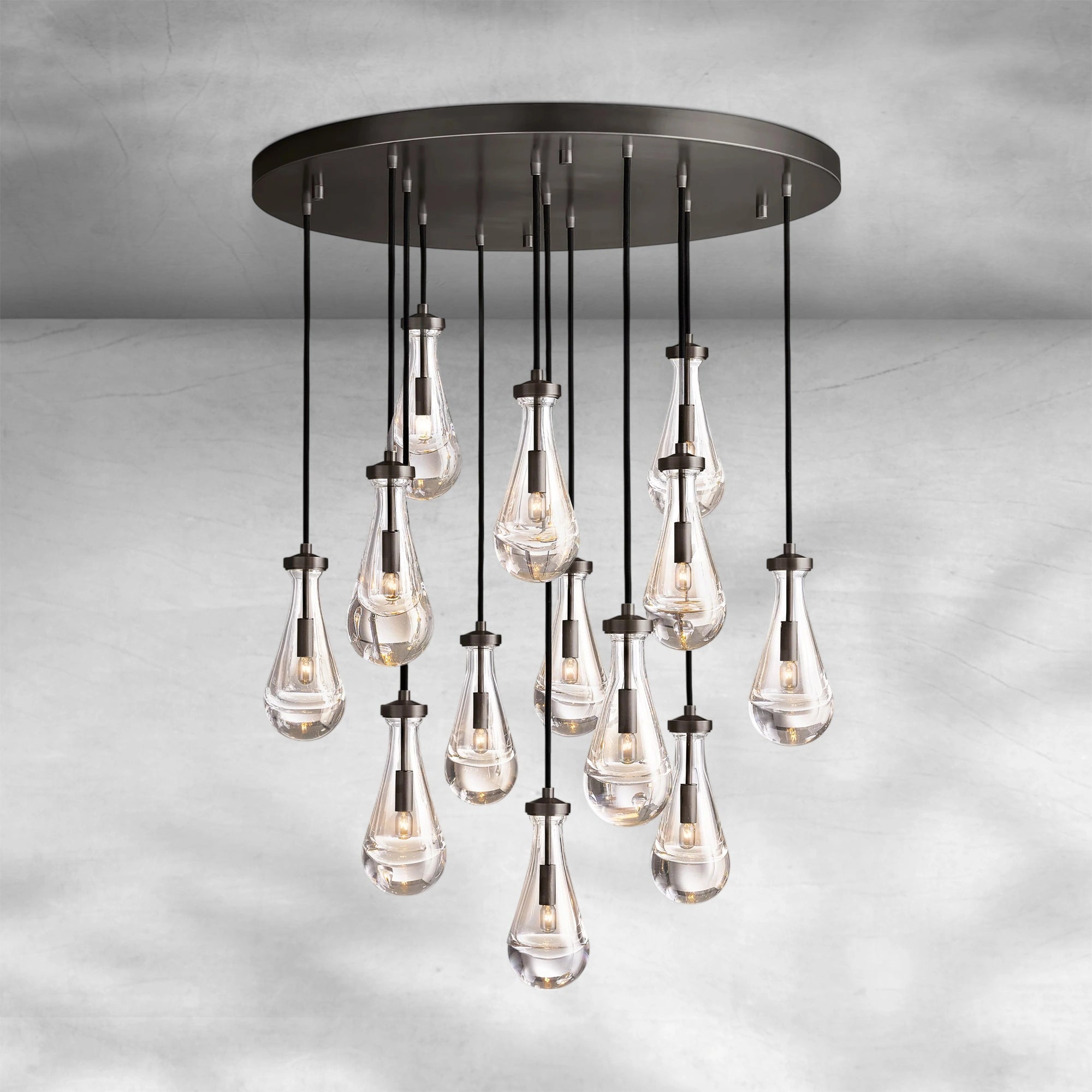 Raindrop Round Chandelier 18" 36" 47" 60"