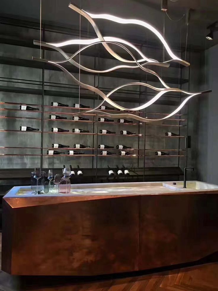 Modern Simple Aluminum Waving Chandelier for Living/Dining Room/Kitchen Island Chandeliers Kevinstudiolives