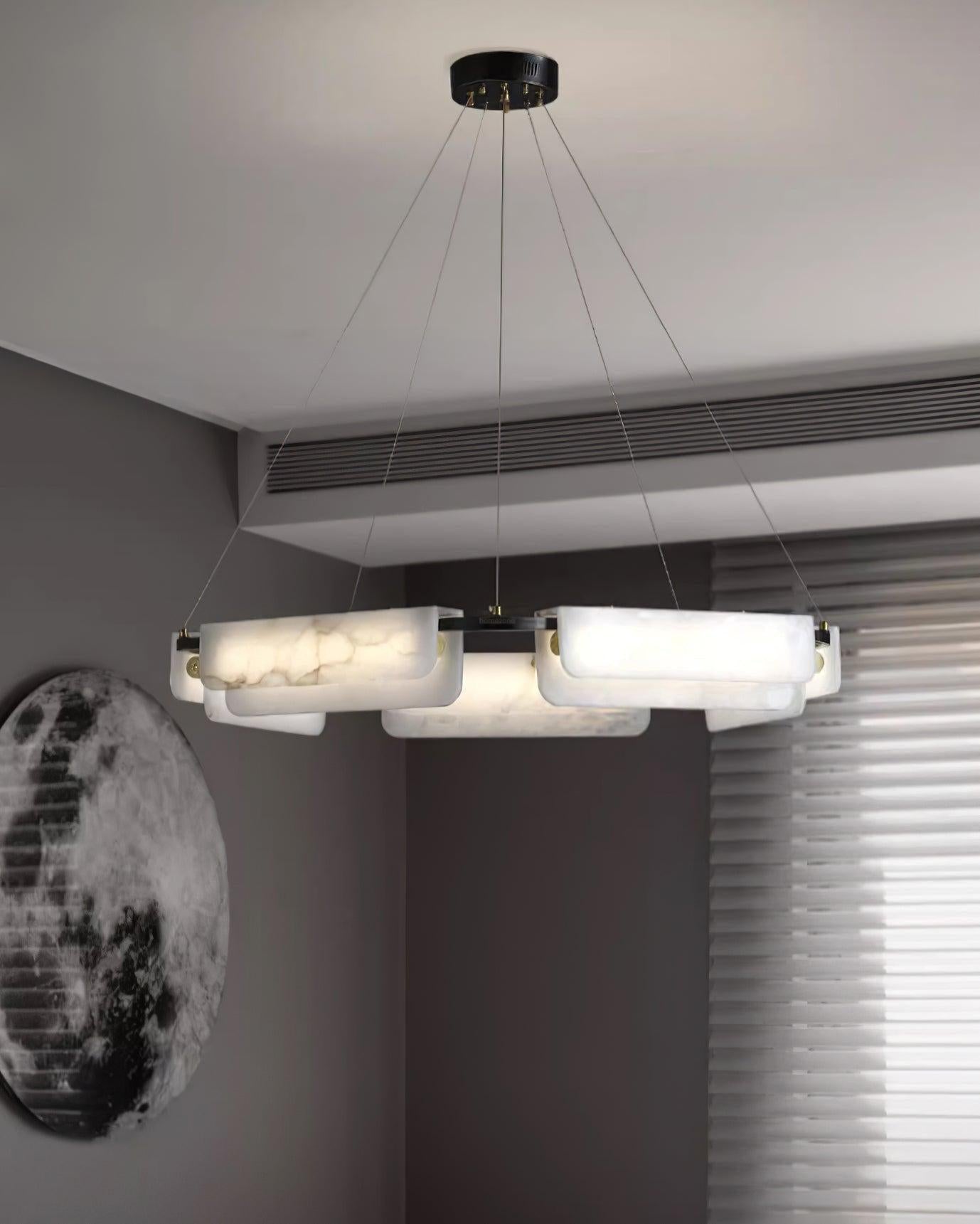 Delia Alabaster Chandelier 23.6''31.5''