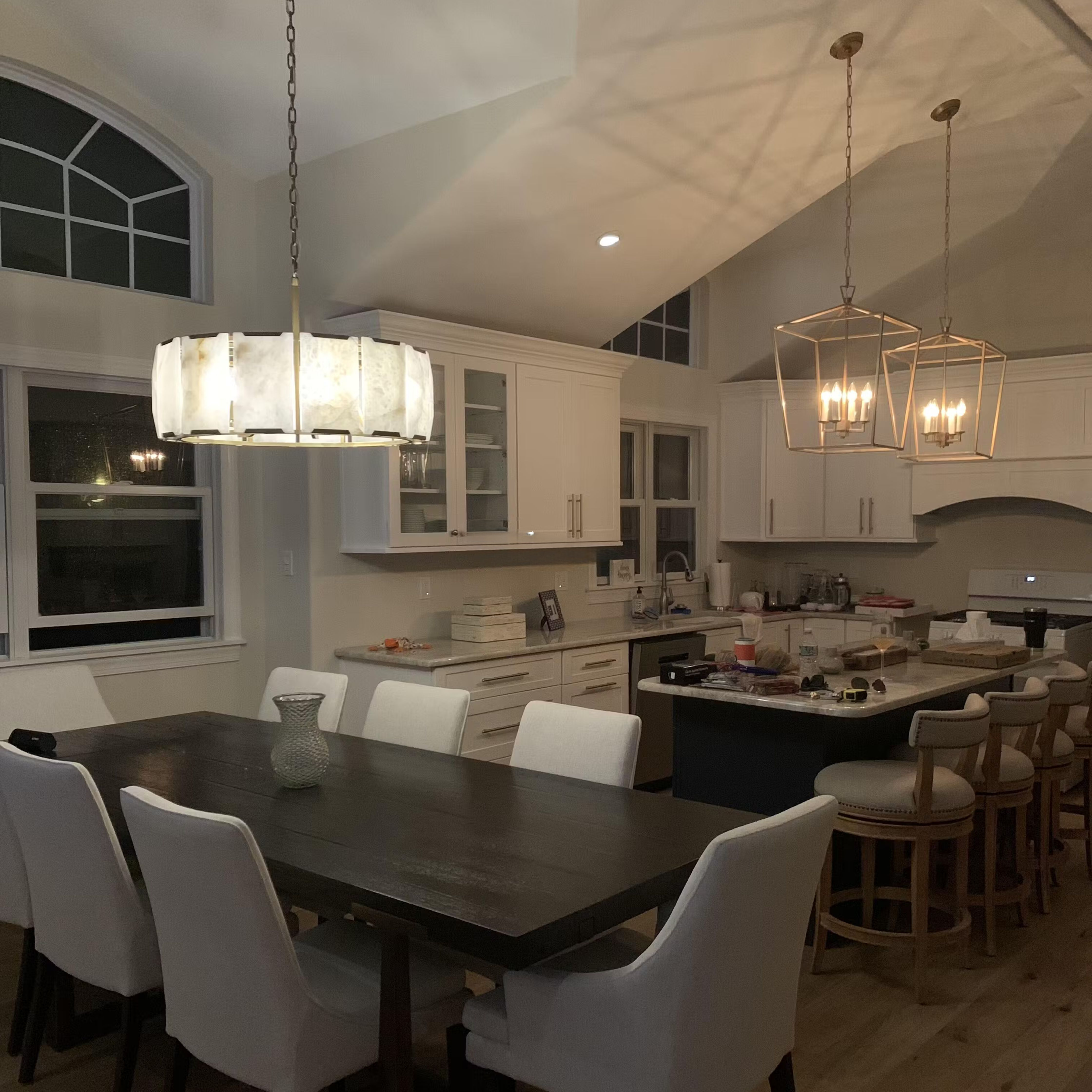 Harlew Calcite Round Chandelier 19"/31"/43"/60"