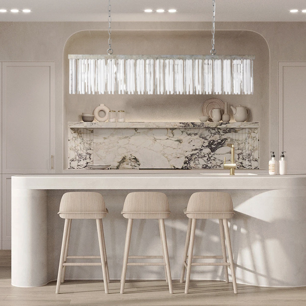 Andalucia Rectangular Chandelier 48"