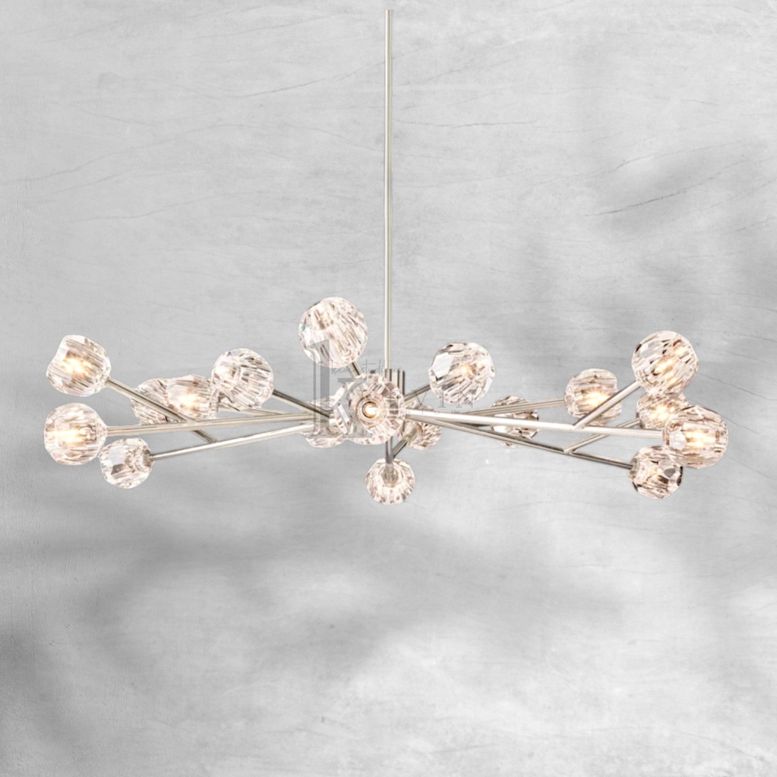 Bille De Crystal Round Chandelier 60"