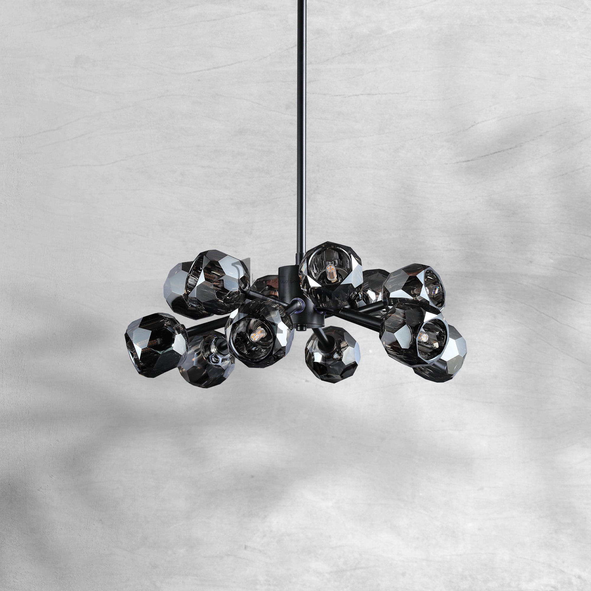 Bille De Crystal Round Chandelier 36"