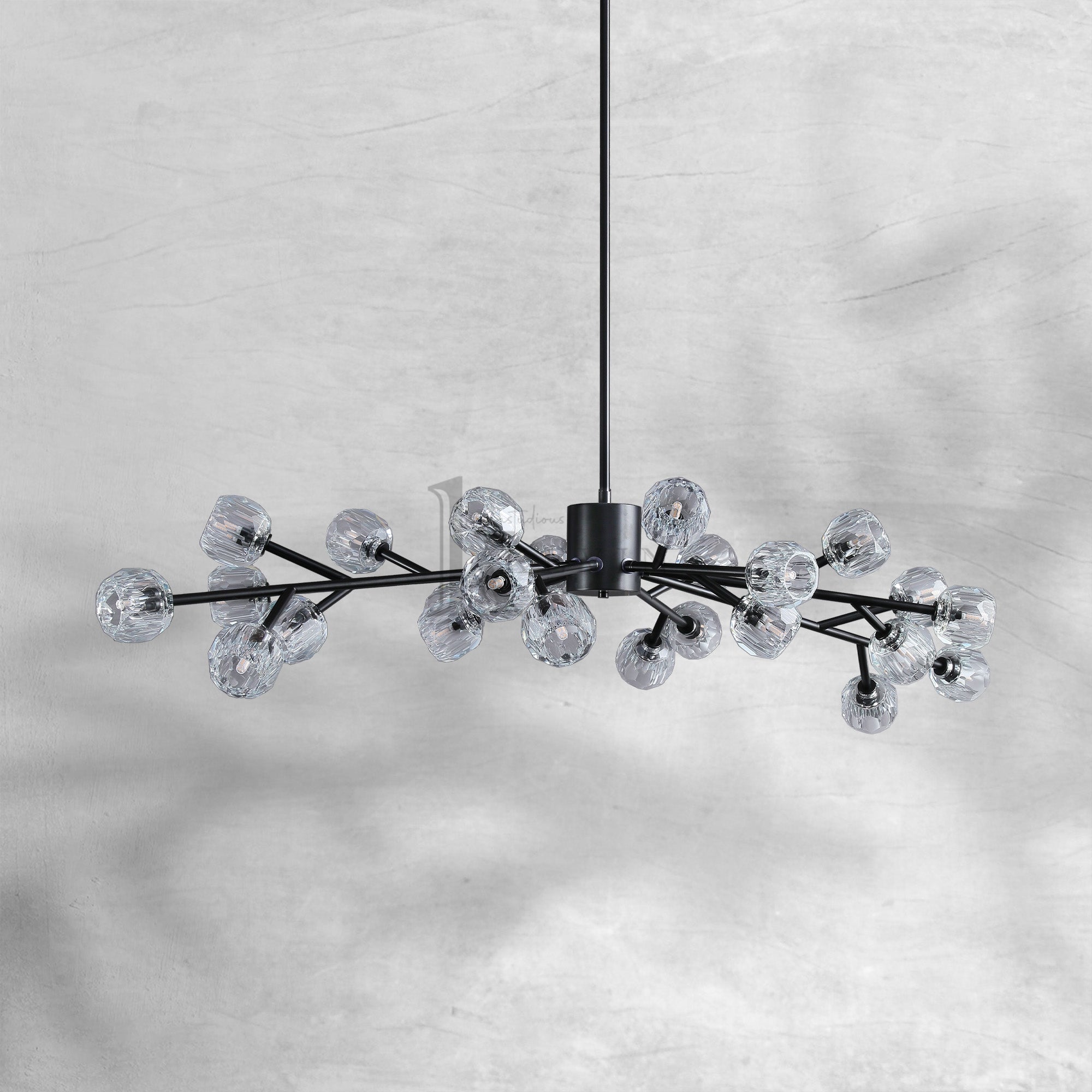 Bille De Crystal Round Chandelier 60"