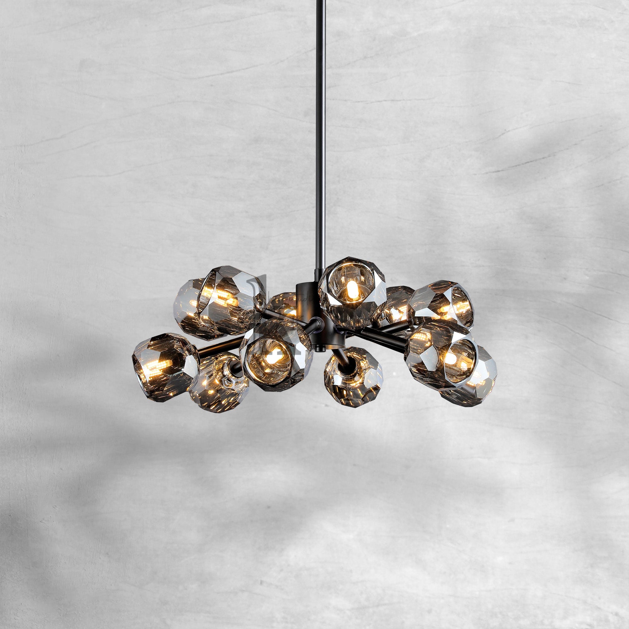 Bille De Crystal Round Chandelier 36"