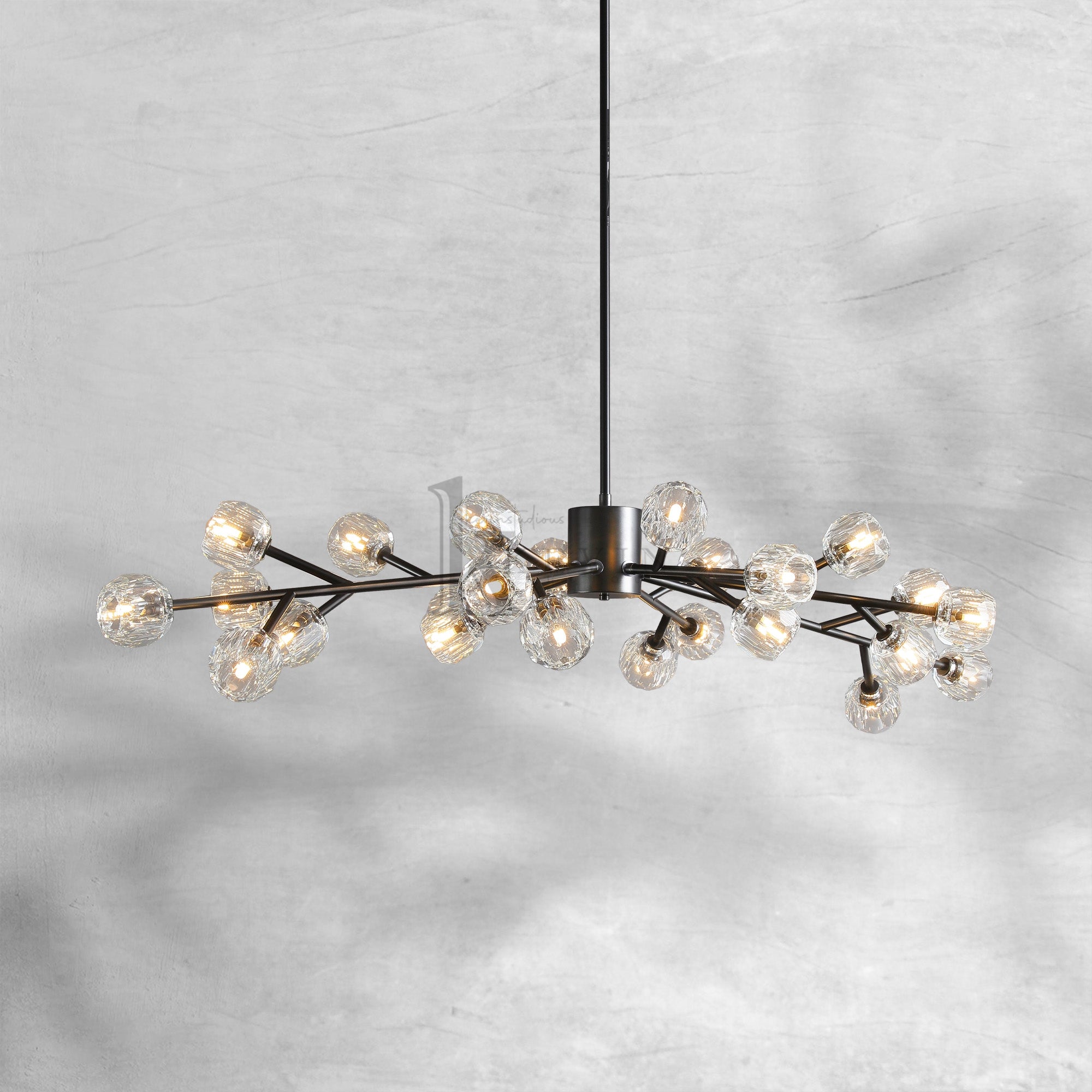 Bille De Crystal Round Chandelier 60"