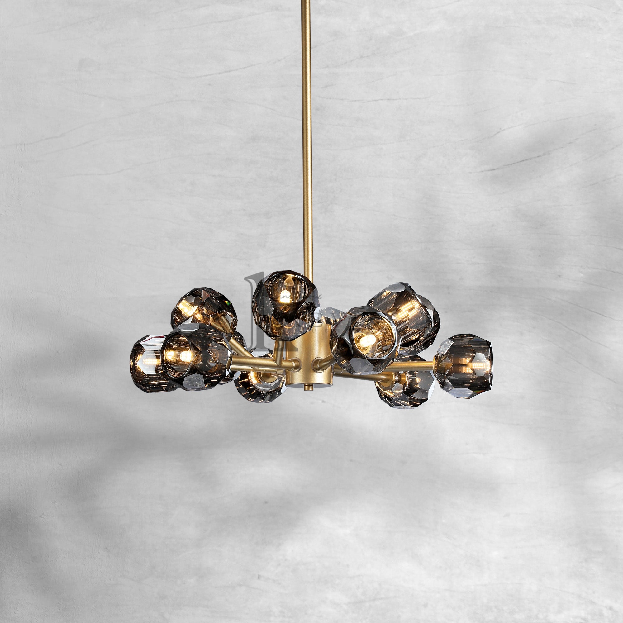 Bille De Crystal Round Chandelier 36"