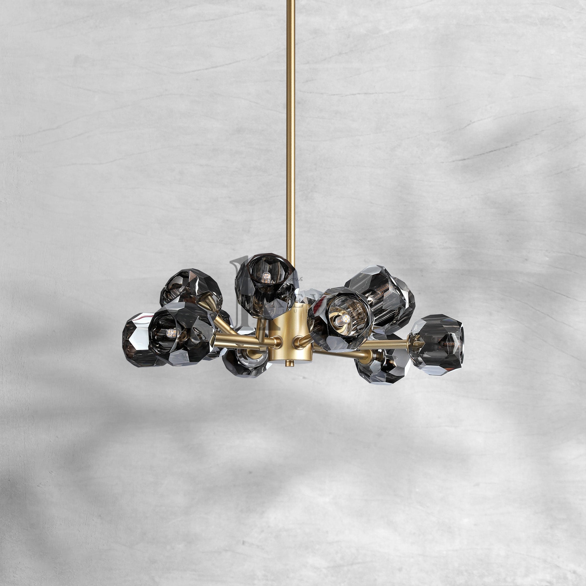 Bille De Crystal Round Chandelier 36"