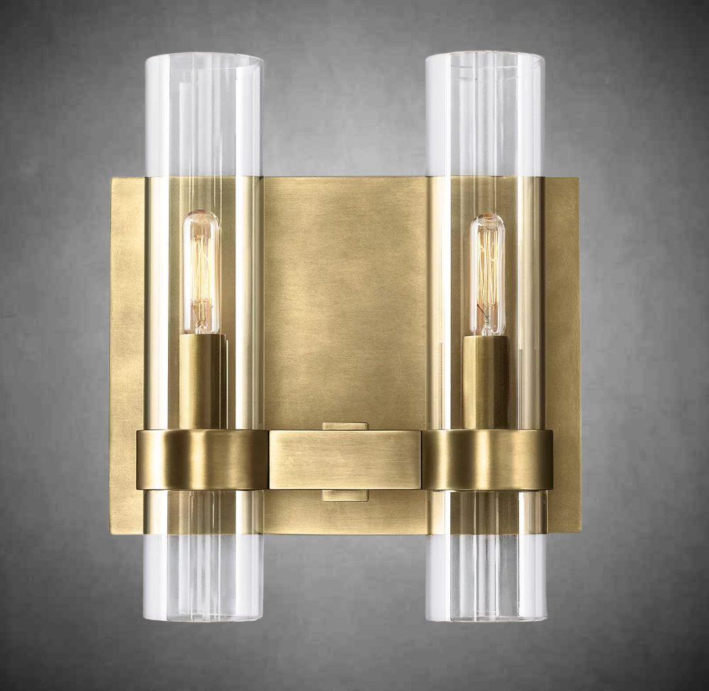 Lavelle Glass Double Wall Sconce