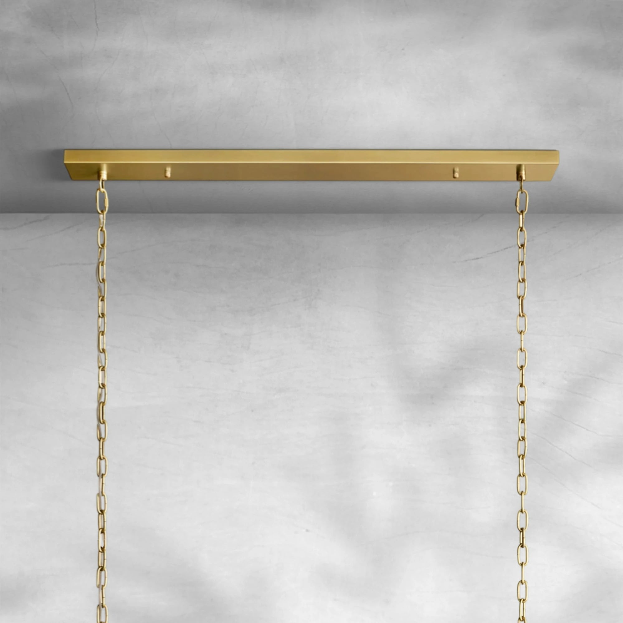 Sun Marcus Glass Rectangle Chandelier 54", 72"