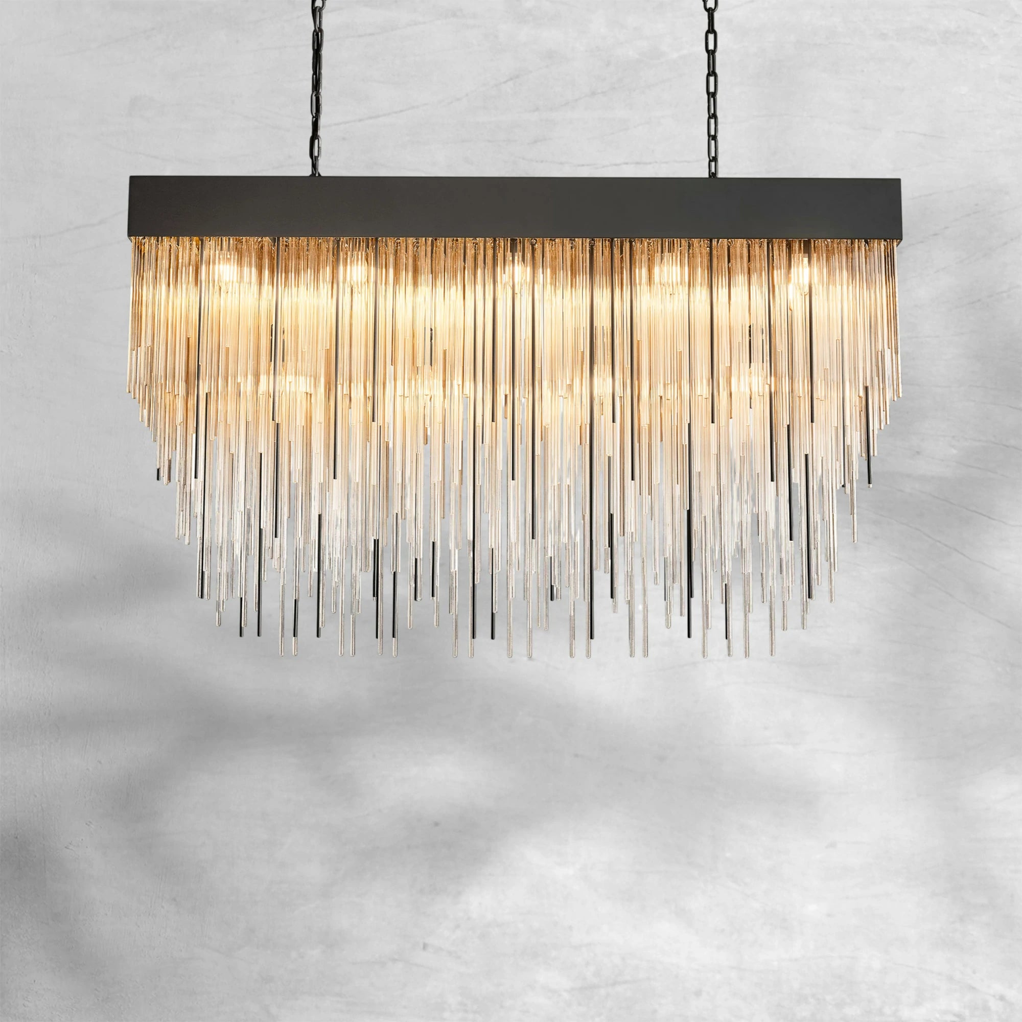 Casa Modern Glass Square Chandelier 20", 30", 54"