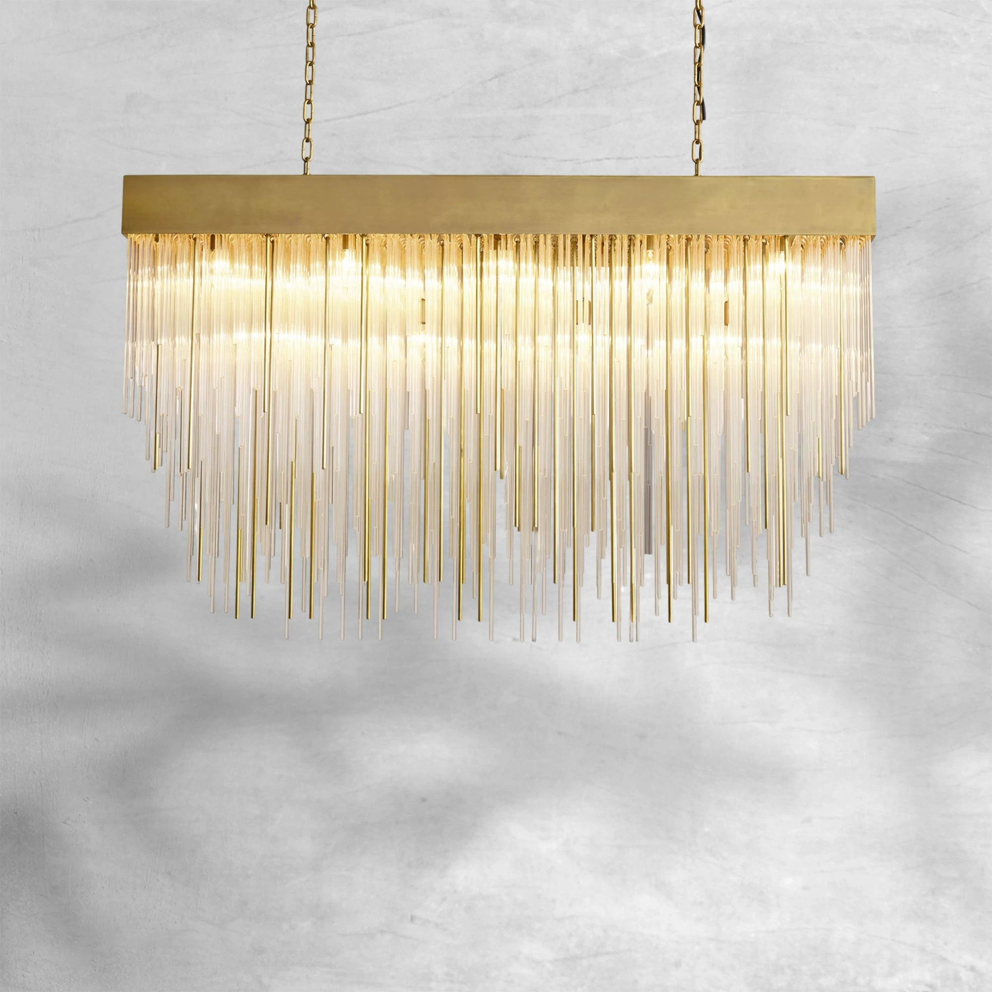 Casa Modern Glass Square Chandelier 20", 30", 54"