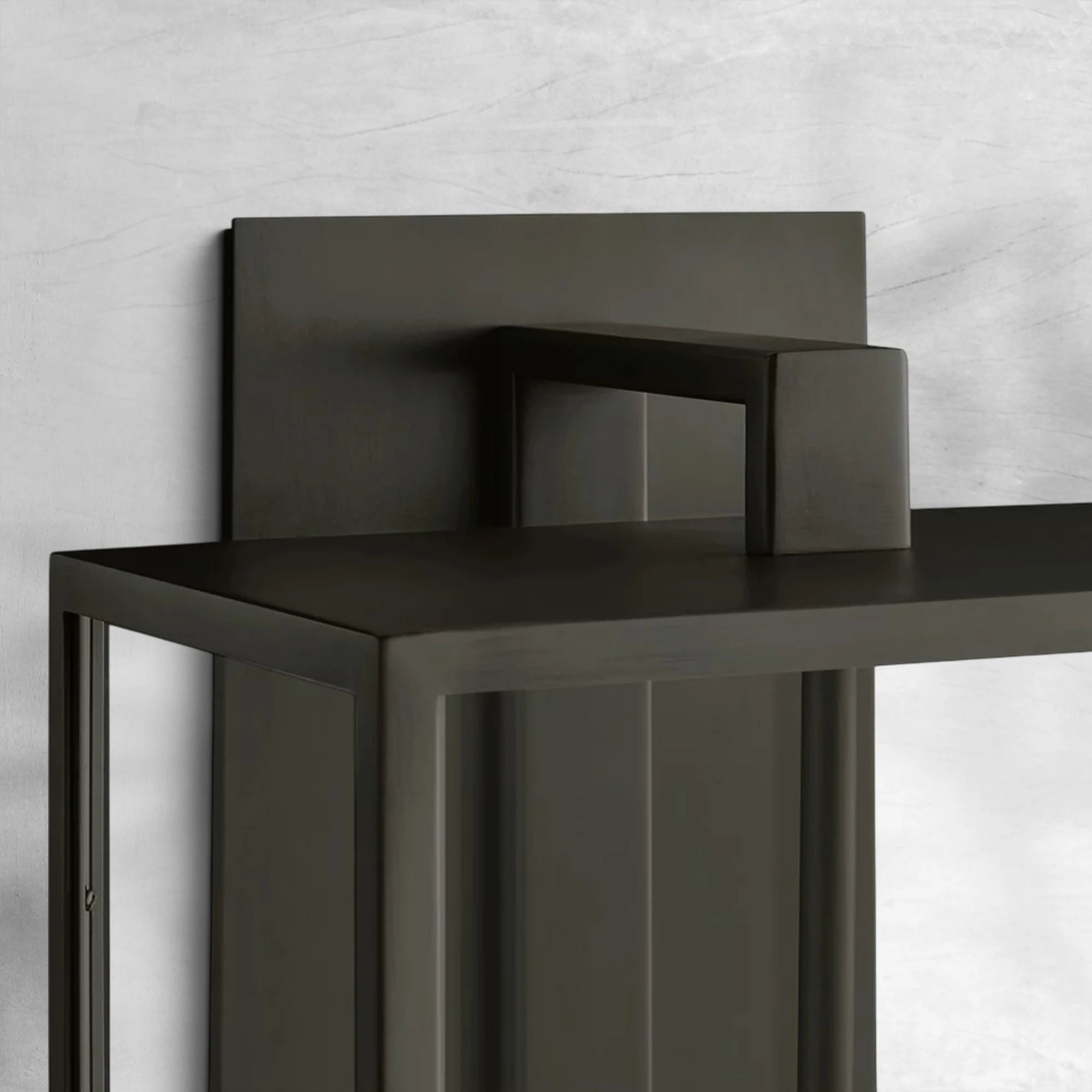 Baker Outdoor Square Lantern Wall Sconce 28"