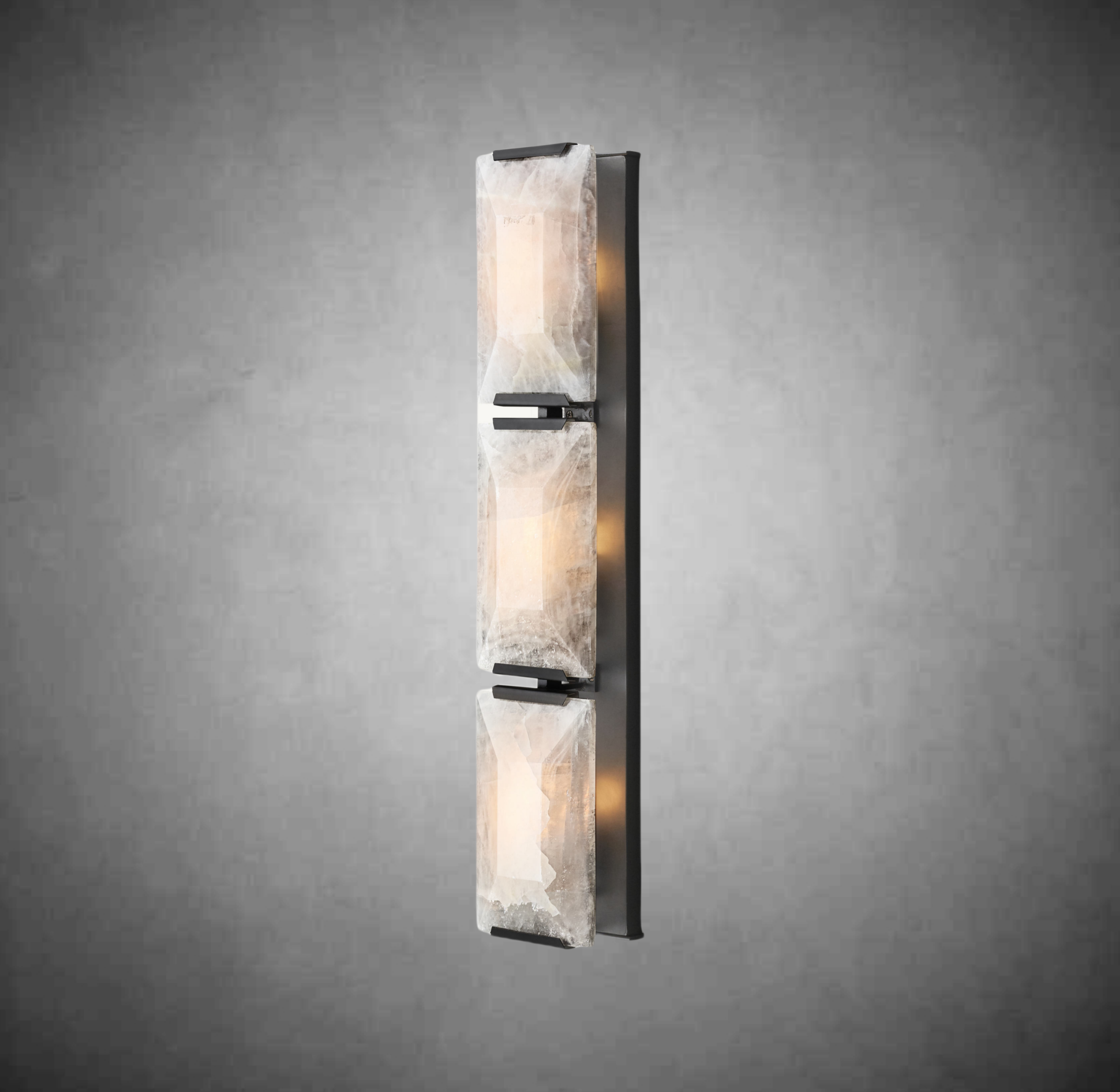 Harlew Calcite Triple Sconce