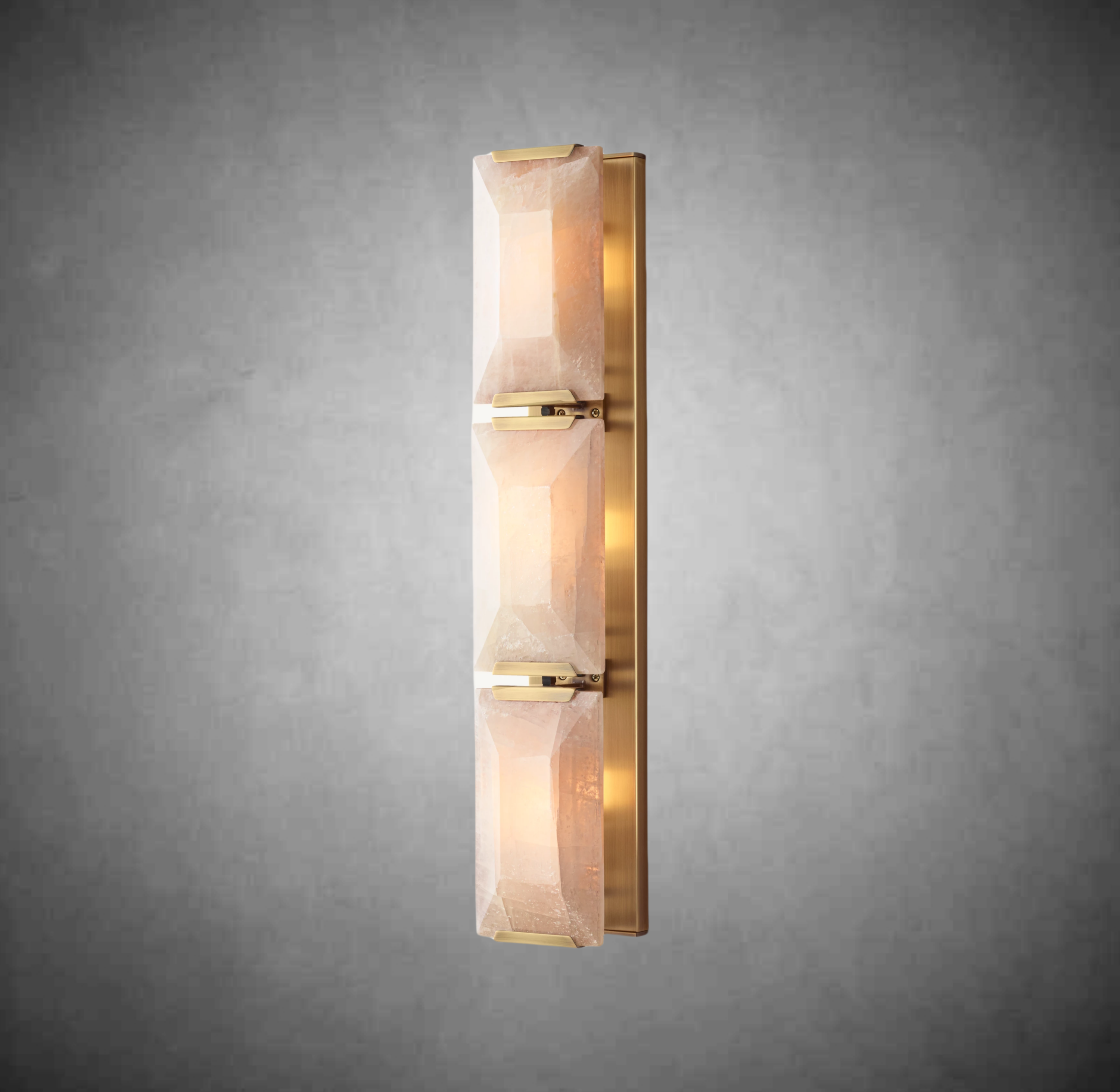 Harlew Calcite Triple Sconce