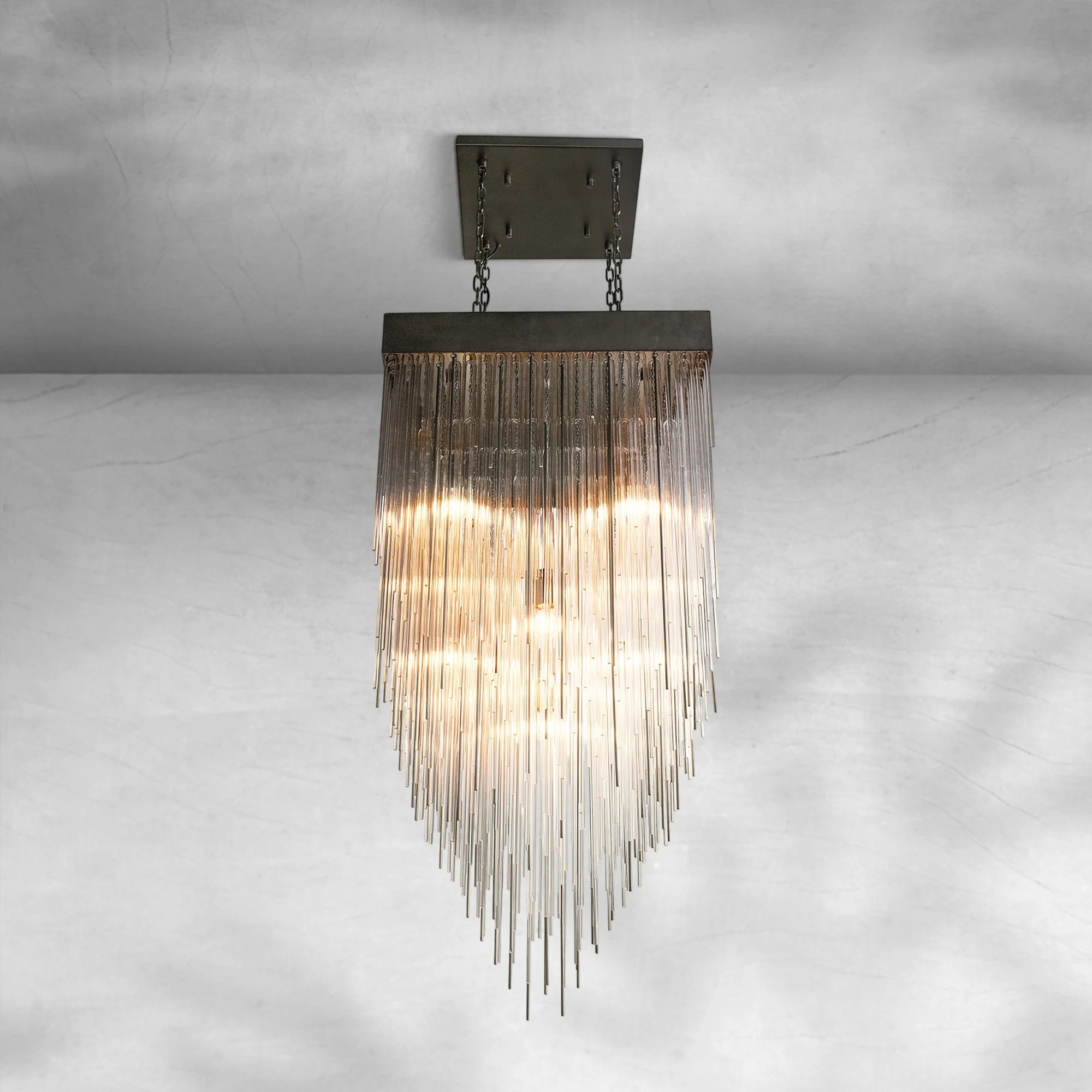 Casa Modern Glass Square Chandelier 20", 30", 54"
