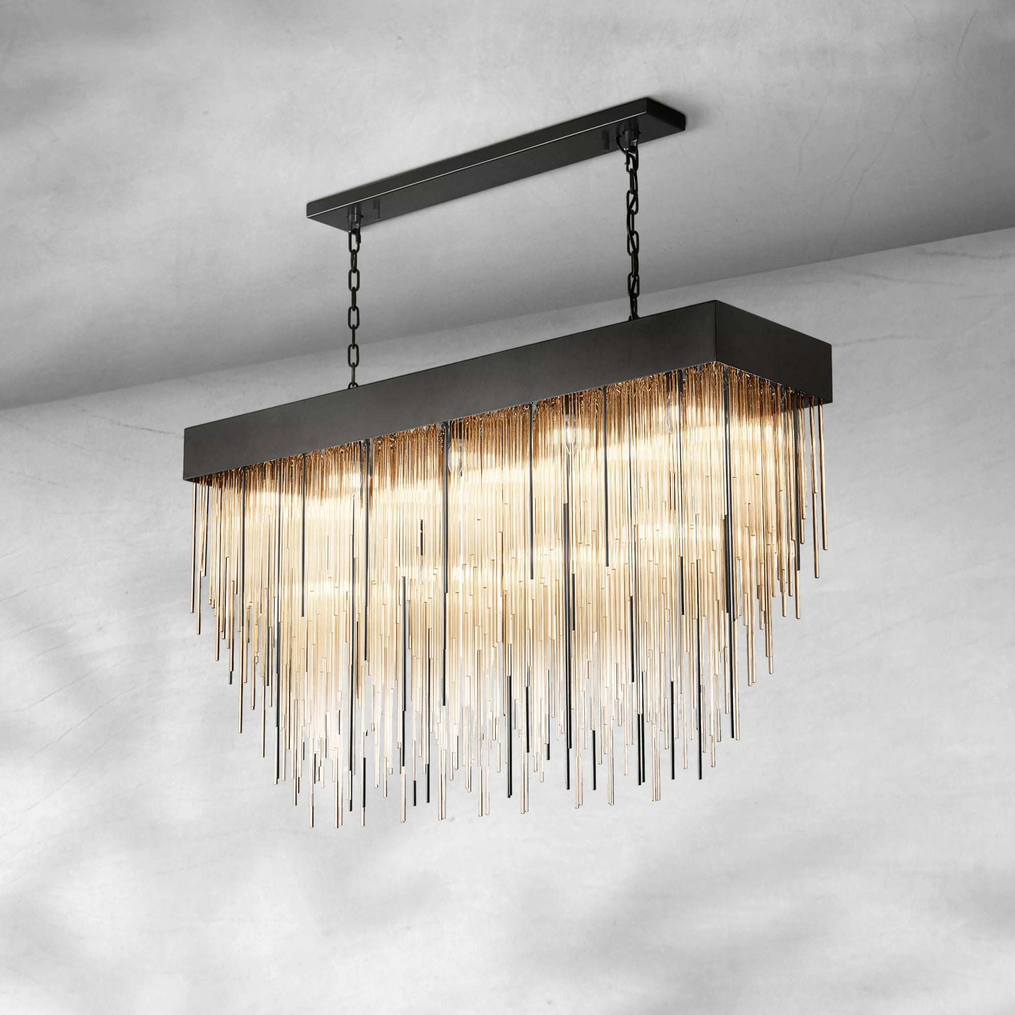 Casa Modern Glass Square Chandelier 20", 30", 54"