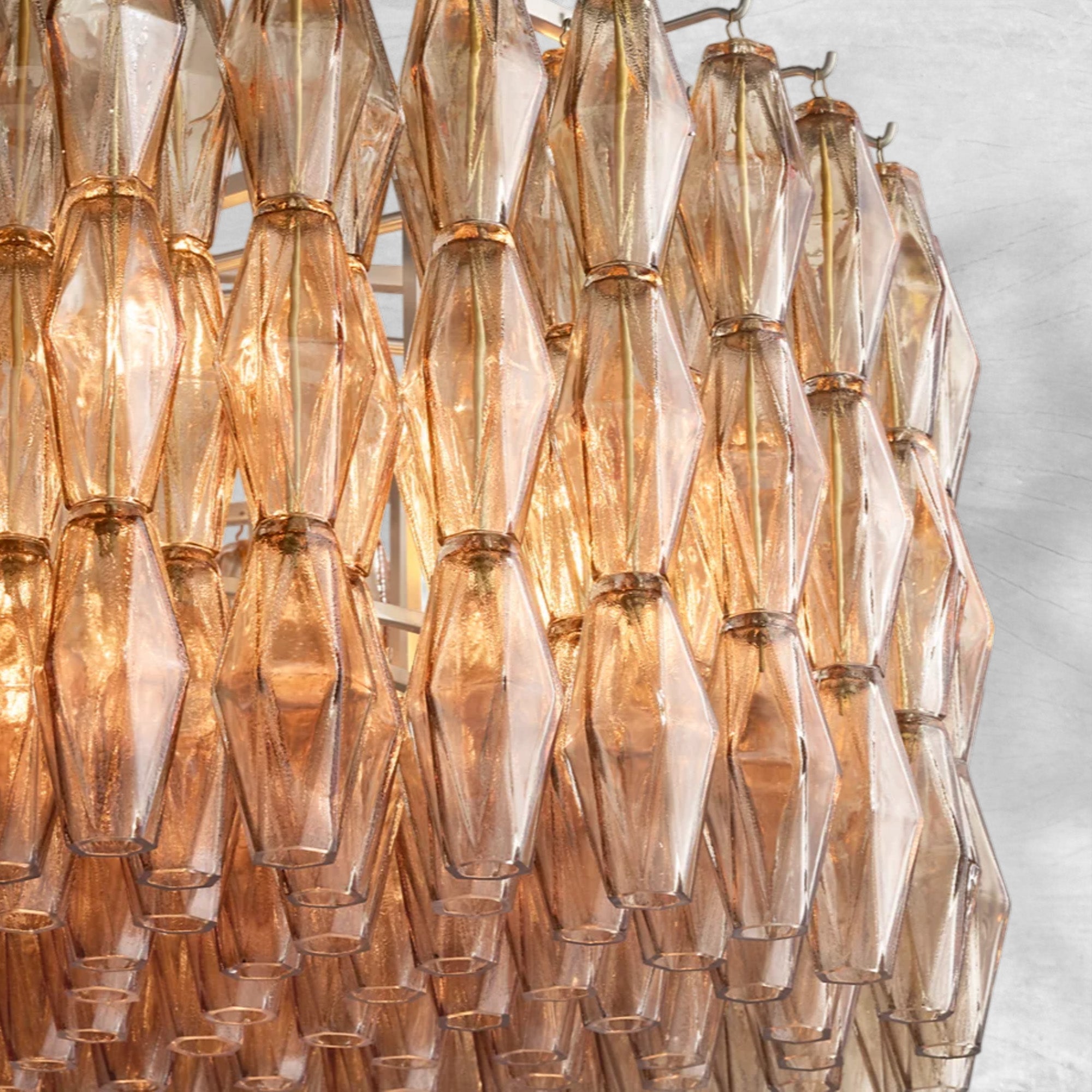 Chiaravalle Smoke Glass Round Chandelier 37"47"62"
