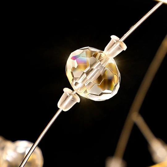 Alouette Modern Round Crystal chandelier Gold For Living Room, Bedroom Branch Chandelier Kevin Studio Inc