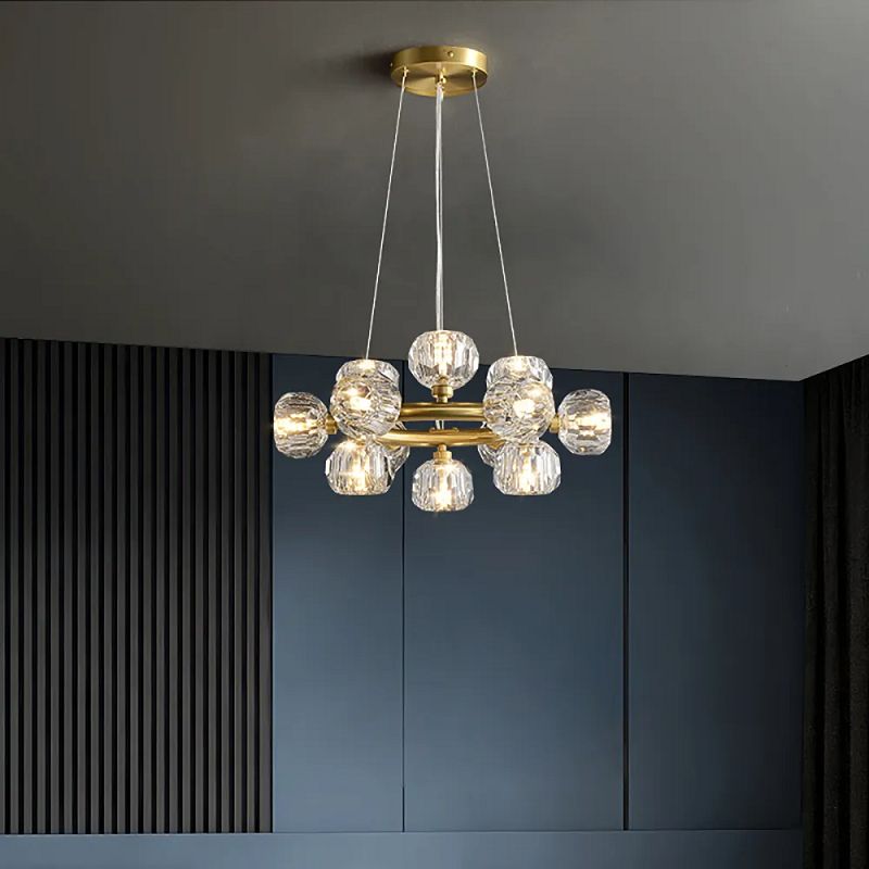 Floris Modern Crystal Round Chandelier For Cord Chandeliers Kevin Studio